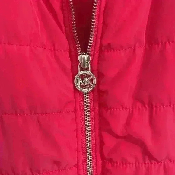 Michael Kors Red Puffer Vest Women's XS - Picture 2 of 5